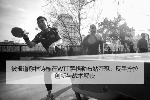 被报道称林诗栋在WTT萨格勒布站夺冠：反手拧拉创新与战术解读